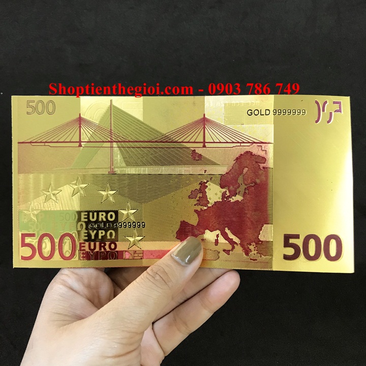 Tiền 500 EURO mạ vàng - SP000146 